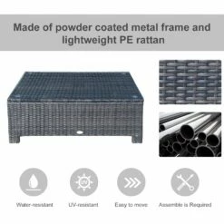 Outsunny Rattan Coffee Table - Brown -OUTSUNNY Shop 02K88c17eecc2a710