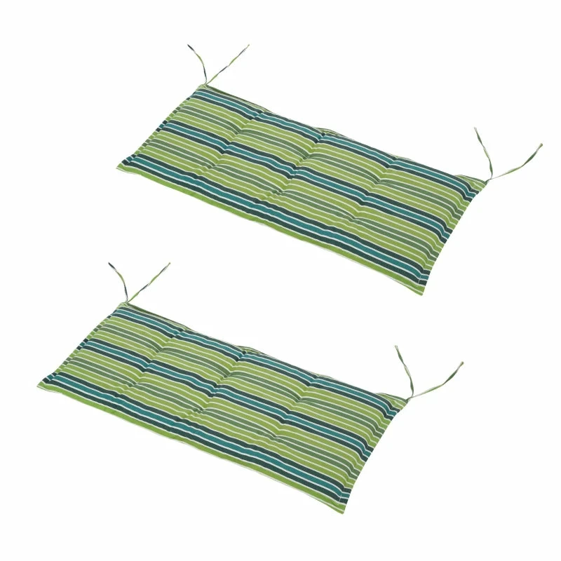 Outsunny Set Of 2 Durable Swing Chair Cushion - Green 3 Outsunny Set Of 2 Durable Swing Chair Cushion - Green