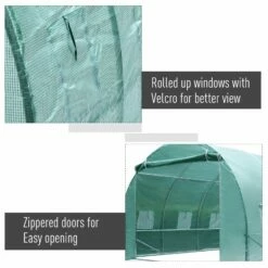 Outsunny Galvanised Steel Walk-in Greenhouse 6 X 3M Green 15 Outsunny Galvanised Steel Walk-in Greenhouse 6 X 3M Green -OUTSUNNY Shop 0dsf1417dc40b25e9