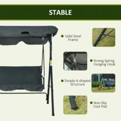 Outsunny Swing Chair 3-Seater -Dark Grey -OUTSUNNY Shop 0gef1317e70daf281 jpg