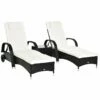 Outsunny Rattan Lounge Set With Side Table - Black 1 Outsunny Rattan Lounge Set With Side Table - Black -OUTSUNNY Shop 1 1 3d8f7a5f 7c95 45aa b55b 07d0c2f365fb