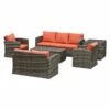 Outsunny Rattan Sofa Set Furniture With Storage - Brown -OUTSUNNY Shop 1 1 4c8ab3fc 36fc 44d9 8686 b72841a4fdf9