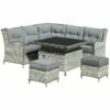 Outsunny Outdoor Wicker Sofa Furniture Set 1.2m 6 Piece - Grey -OUTSUNNY Shop 1 1 694f07e7 69c6 4312 8ce5 6687ca16f3c2