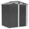 Outsunny Metal Storage Shed With Sliding Door 5ft X 4.3ft - Grey -OUTSUNNY Shop 1 1 7704d75f 78a1 4c2d bf7f 8ed15acfc593