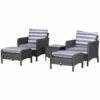 Outsunny Outdoor Rattan 2 Seater With Footstools - Dark Grey -OUTSUNNY Shop 1 1 af0e7893 6a8a 4ad8 b3f1 05b7bd7c8ba4