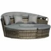 Outsunny Garden Daybed With Table - Grey -OUTSUNNY Shop 1 1 ee85d4ca 9238 47e3 9fac b6500a4886a3