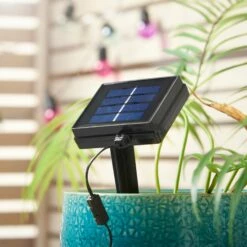 Silver & Stone Solar Powered Party String Lights With 50 Multi Coloured LEDs -OUTSUNNY Shop 120351 2042275 image 4