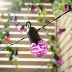 Silver & Stone Solar Powered Party String Lights With 50 Multi Coloured LEDs -OUTSUNNY Shop 120419 2042275 image 7