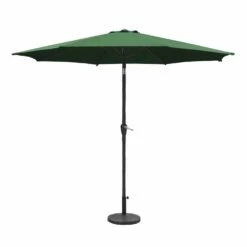 Silver & Stone Parasol Crank & Tilt 2.7m - Green