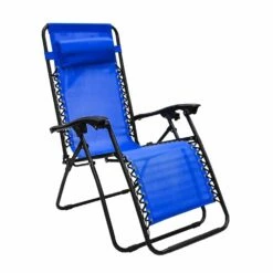 Silver & Stone Bali Valencia Reclining Sun Lounger - Blue