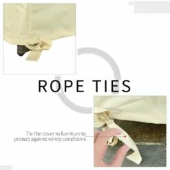 Outsunny Outdoor 2 Seater Waterproof Furniture Cover - Beige -OUTSUNNY Shop 1623857064 27432900