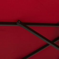 Outsunny Outdoor Umbrella Parasol With LED Solar Lights - Red -OUTSUNNY Shop 1624009115 78503000