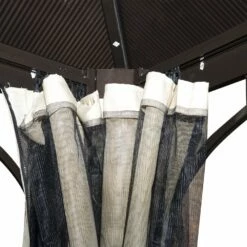 Outsunny Hardtop Gazebo With Side Curtains/ Mosquito Net Panels 3m X 3m -OUTSUNNY Shop 1624009232 06435400 10d5545e 9807 4849 be82 b89cc9725ad2