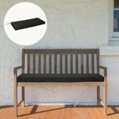 Outsunny-2 Seater Outdoor Bench Cushion Black -OUTSUNNY Shop 1624009304 93852600