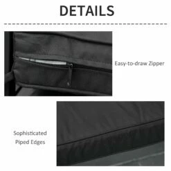 Outsunny-2 Seater Outdoor Bench Cushion Black -OUTSUNNY Shop 1624009314 07730200