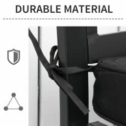 Outsunny-2 Seater Outdoor Bench Cushion Black -OUTSUNNY Shop 1624014771 46702300