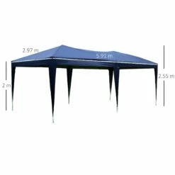 Outsunny 3 X 6m Garden Pop Up Gazebo Height Adjustable Marquee Party Tent Wedding Water Resistant Awning Canopy With Free Storage Bag Blue 671 Global Ratings -OUTSUNNY Shop 1624014911 39812700 d9db2170 6733 497b 8f42 1ea171126630
