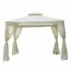 Oasis 3 M X 3 M 2 Tier Draper Garden Gazebo/ Marquee - Cream -OUTSUNNY Shop 1624015340 82457400