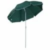 Oasis 2.2 M Steel Beach Umbrella Parasol - Dark Green -OUTSUNNY Shop 1624015566 59429200