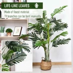 Outsunny 150cm Artificial Plant With Pot 14 Outsunny 150cm Artificial Plant With Pot -OUTSUNNY Shop 1624015739 87027400