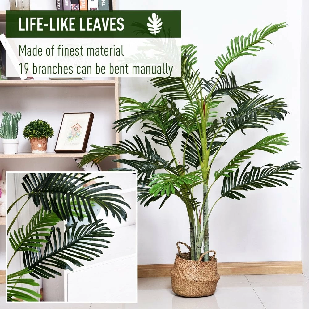 Outsunny 150cm Artificial Plant With Pot 7 Outsunny 150cm Artificial Plant With Pot - Image 5