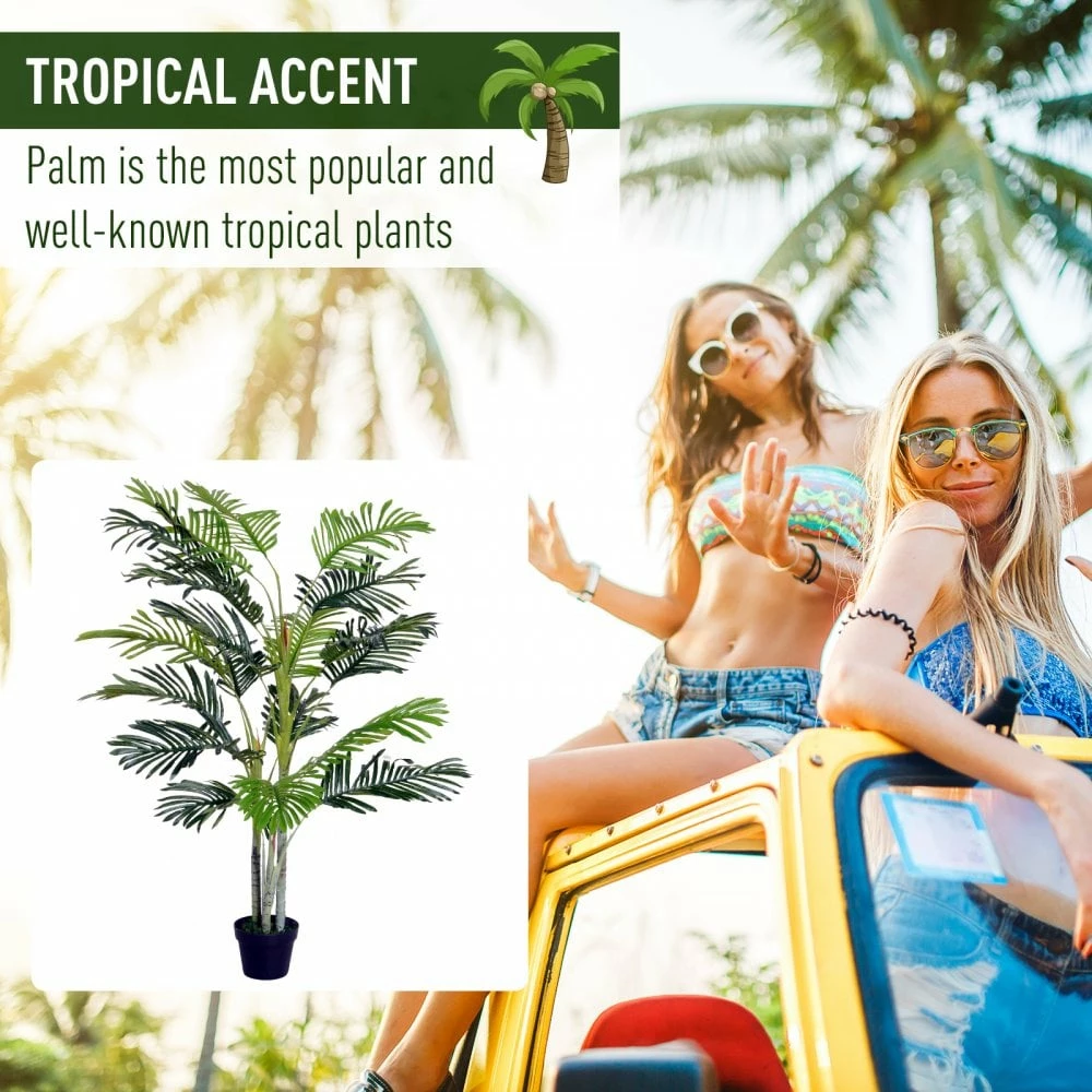 Outsunny 150cm Artificial Plant With Pot 8 Outsunny 150cm Artificial Plant With Pot - Image 6