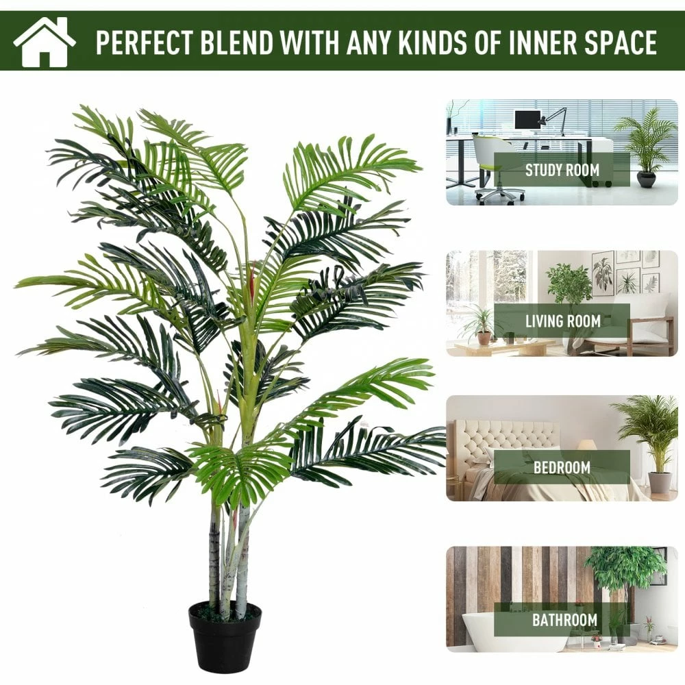 Outsunny 150cm Artificial Plant With Pot 9 Outsunny 150cm Artificial Plant With Pot - Image 7