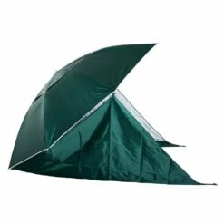Outsunny Beach Canopy Parasol With Side Panels 2 M- Green