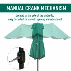 Outsunny 4.6 M Double Sided Umbrella Parasol With Cross Base - Dark Green -OUTSUNNY Shop 1624025882 80588700 c98d0558 dc3d 4cd4 aeac 93eae7e7bf99