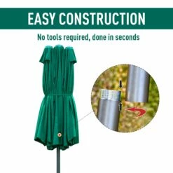 Outsunny 4.6 M Double Sided Umbrella Parasol With Cross Base - Dark Green -OUTSUNNY Shop 1624025886 45640200 4a00e546 b546 4f5e b3d4 2d09df113fbc