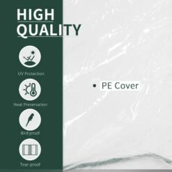 Outsunny PVC Greenhouse Tunnel Steel Frame Transparent 250x100x80cm -OUTSUNNY Shop 1624026053 65461200 1262f86d 6b3c 42e4 ac0a 0e87b6472f51