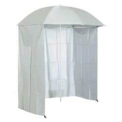 Oasis 2.2 M Outdoor Fishing Parasol Umbrella With Side Panel - White