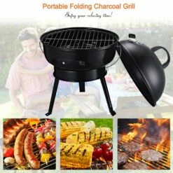 Outsunny Compact Portable Metal BBQ Grill - Black -OUTSUNNY Shop 1624026223 43833000 1164849c 19ae 4d23 939c 38e7edcc6ddb