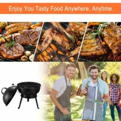 Outsunny Compact Portable Metal BBQ Grill - Black -OUTSUNNY Shop 1624026225 25829100 8f1bc411 e5ff 429d bea4 6f3968ac297c