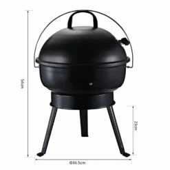 Outsunny Compact Portable Metal BBQ Grill - Black -OUTSUNNY Shop 1624026228 86341400 de735696 59ce 4a94 a918 0108bf260e04