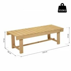 Outsunny-2 Seater Wooden Garden Bench -OUTSUNNY Shop 1624029581 89856200