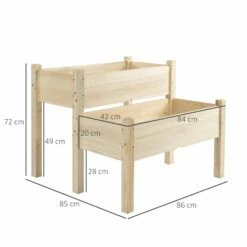 Outsunny 2-Piece Solid Fir Wood Plant Raised Bed -OUTSUNNY Shop 1624029677 14436100 46f496a0 cdd7 4c6d bfcd 3eea719496e3