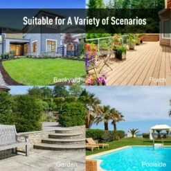 Outsunny 3 Seater Canopy Swing Chair Outdoor Garden Bench With Adjustable Canopy And Metal Frame - Green Stripes -OUTSUNNY Shop 1624030176 12289800