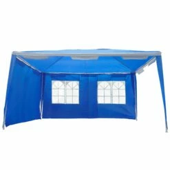 Oasis 4 X 3 M Steel Frame Gazebo/ Party Tent With Window - Blue -OUTSUNNY Shop 1624030532 85309100 a9213adb 62bb 4025 88b2 8023ecd4f54c