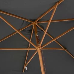 Outsunny 2.5 M Square Wood Umbrella Parasol - Dark Grey -OUTSUNNY Shop 1624030797 97581300 d461174d 14e5 42fe b9e2 6d89b8962b57