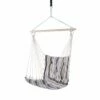 Outsunny Hanging Hammock Swing Chair - Brown/White Stripes