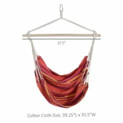 Outsunny Hanging Cotton Hammock Swing Chair - Multi Colour -OUTSUNNY Shop 1624031219 50138100
