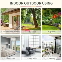 Outsunny Hanging Cotton Hammock Swing Chair - Multi Colour -OUTSUNNY Shop 1624031225 67289600