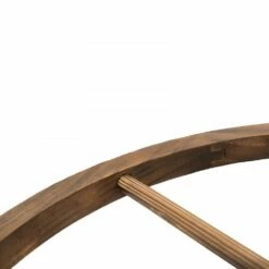 Outsunny Wooden Garden Bridge Lawn Décor Stained Finish Arc Outdoor Pond WalkwayYard Decoration Half Wheeled Railings 100L X 50W X 37Hcm 15 Outsunny Wooden Garden Bridge Lawn Décor Stained Finish Arc Outdoor Pond WalkwayYard Decoration Half Wheeled Railings 100L X 50W X 37Hcm -OUTSUNNY Shop 1624031426 79466200