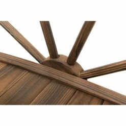 Outsunny Wooden Garden Bridge Lawn Décor Stained Finish Arc Outdoor Pond WalkwayYard Decoration Half Wheeled Railings 100L X 50W X 37Hcm 16 Outsunny Wooden Garden Bridge Lawn Décor Stained Finish Arc Outdoor Pond WalkwayYard Decoration Half Wheeled Railings 100L X 50W X 37Hcm -OUTSUNNY Shop 1624031428 59754700