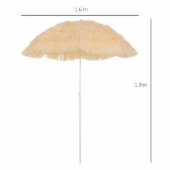 Oasis Hawaiian Style Garden Umbrella Parasol With Tilt - Yellow -OUTSUNNY Shop 1624031627 43209700 6487a4df d805 4496 ac67 cb226bd26251