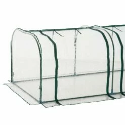 Steel Frame Portable Plastic Cover Greenhouse 13 Steel Frame Portable Plastic Cover Greenhouse -OUTSUNNY Shop 1624031641 20482900