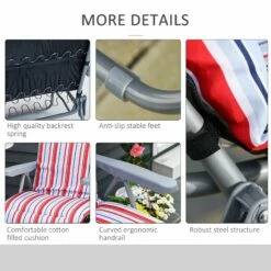 Outsunny Lounger Set - Red/White -OUTSUNNY Shop 1624031722 98670400 0714be03 b335 4a83 812f b69a9bc11fd2