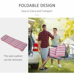 Outsunny Lounger Set - Red/White -OUTSUNNY Shop 1624031727 09066100 1d4ac25a 12c7 47ba 8206 ce85a88f5a5c