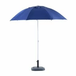 Oasis 2 M Beach Canopy Parasol With Side Panels - Blue